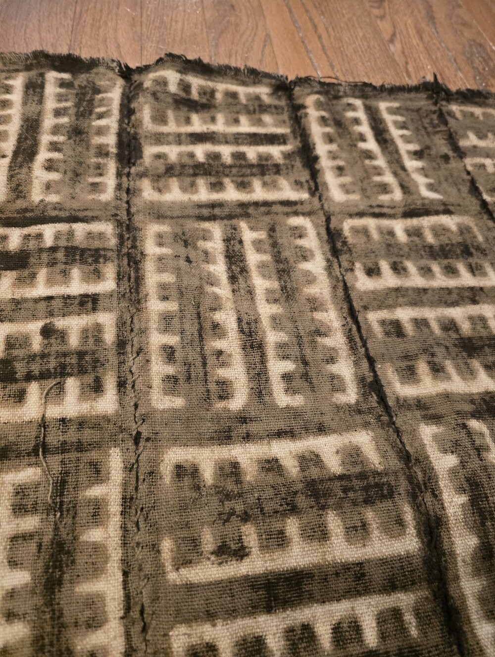 handmade West African Mali mud cloth textile Goa Traditional Bogolanfini - Picture 5 of 8